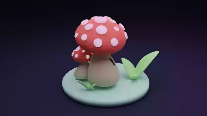 A Mushroom figurine