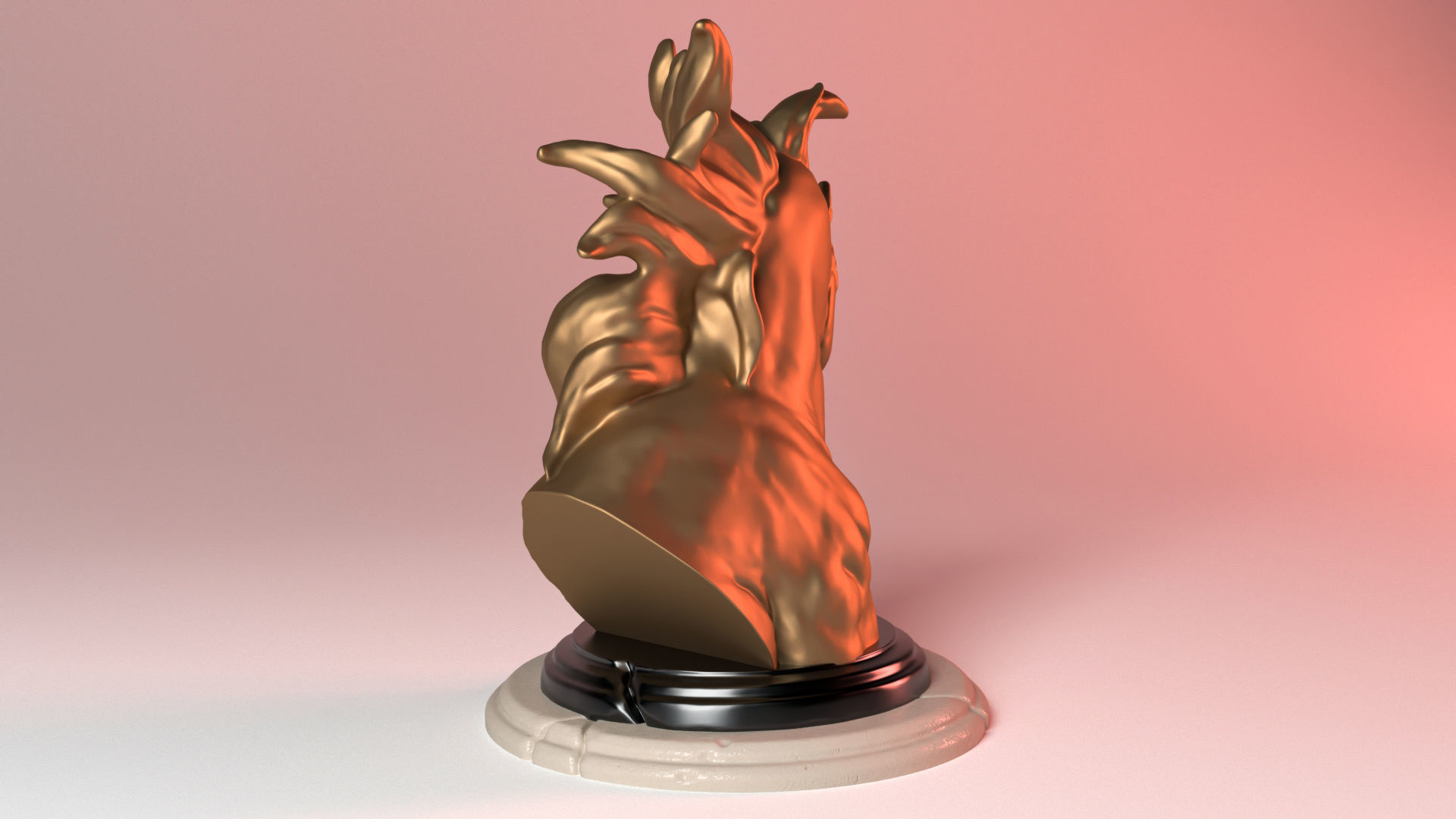 HORSE HEAD SCULPTURE 3D print model_2