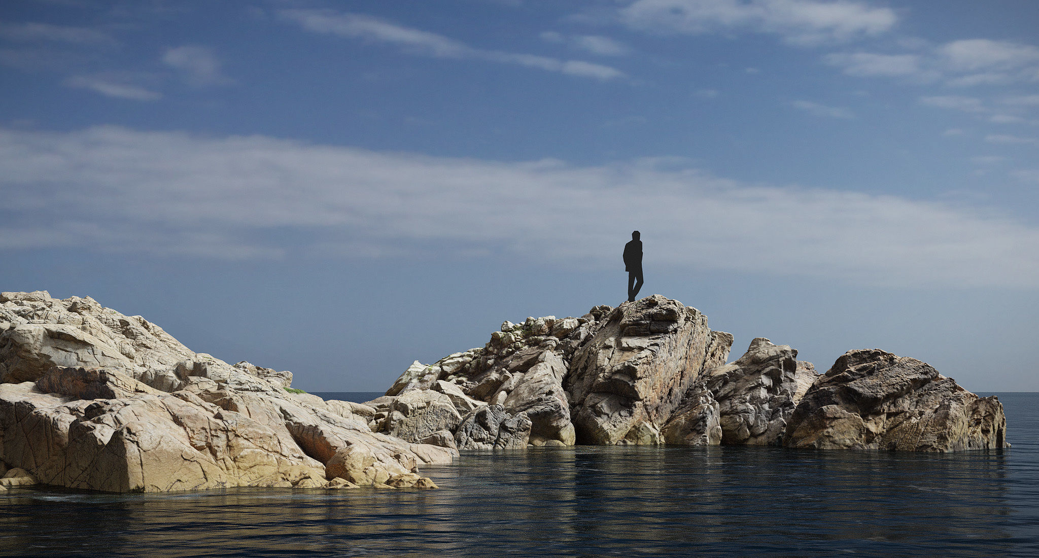 Coastal Cliff Rock Formation PBR Scan Low-poly 3D model_11