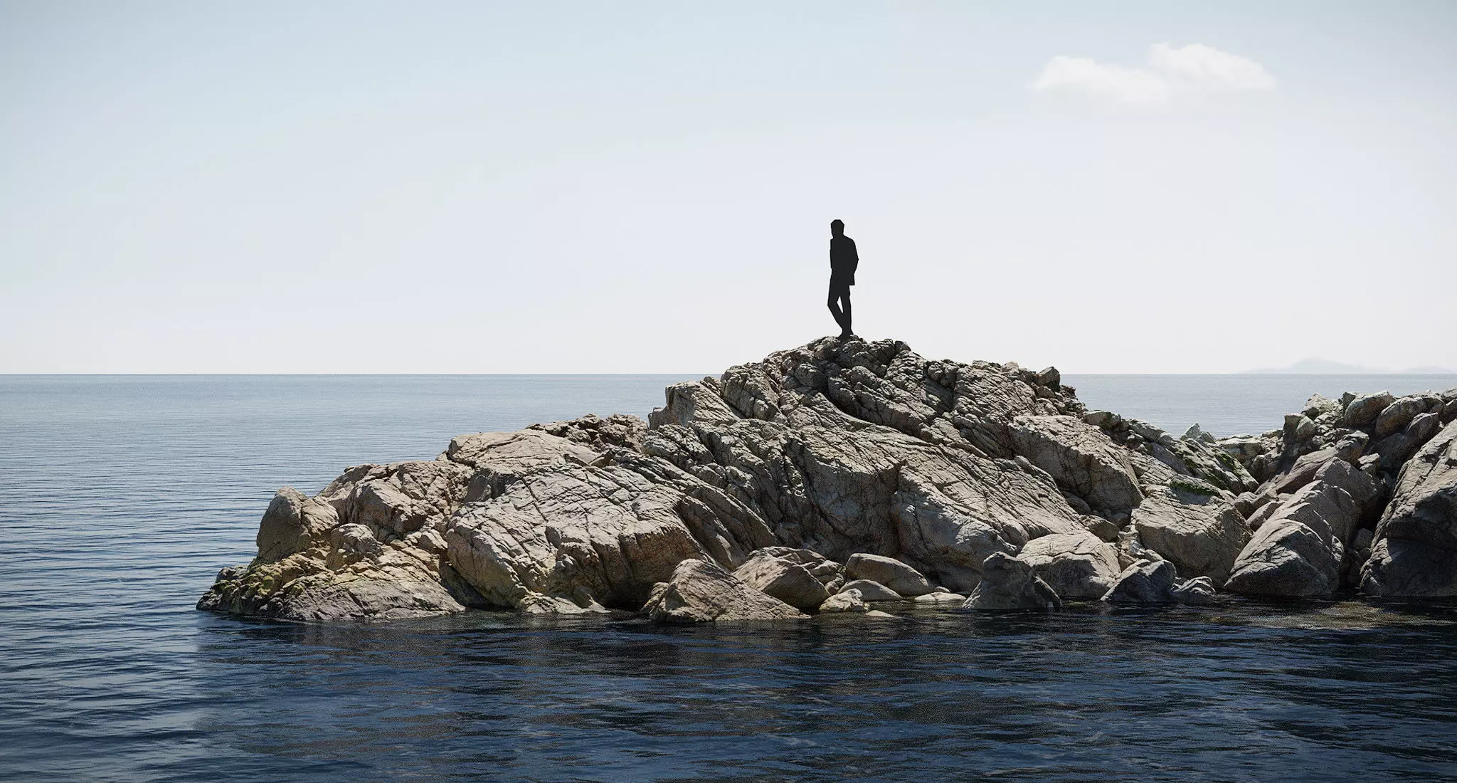 Coastal Cliff Rock Formation PBR Scan Low-poly 3D model_0