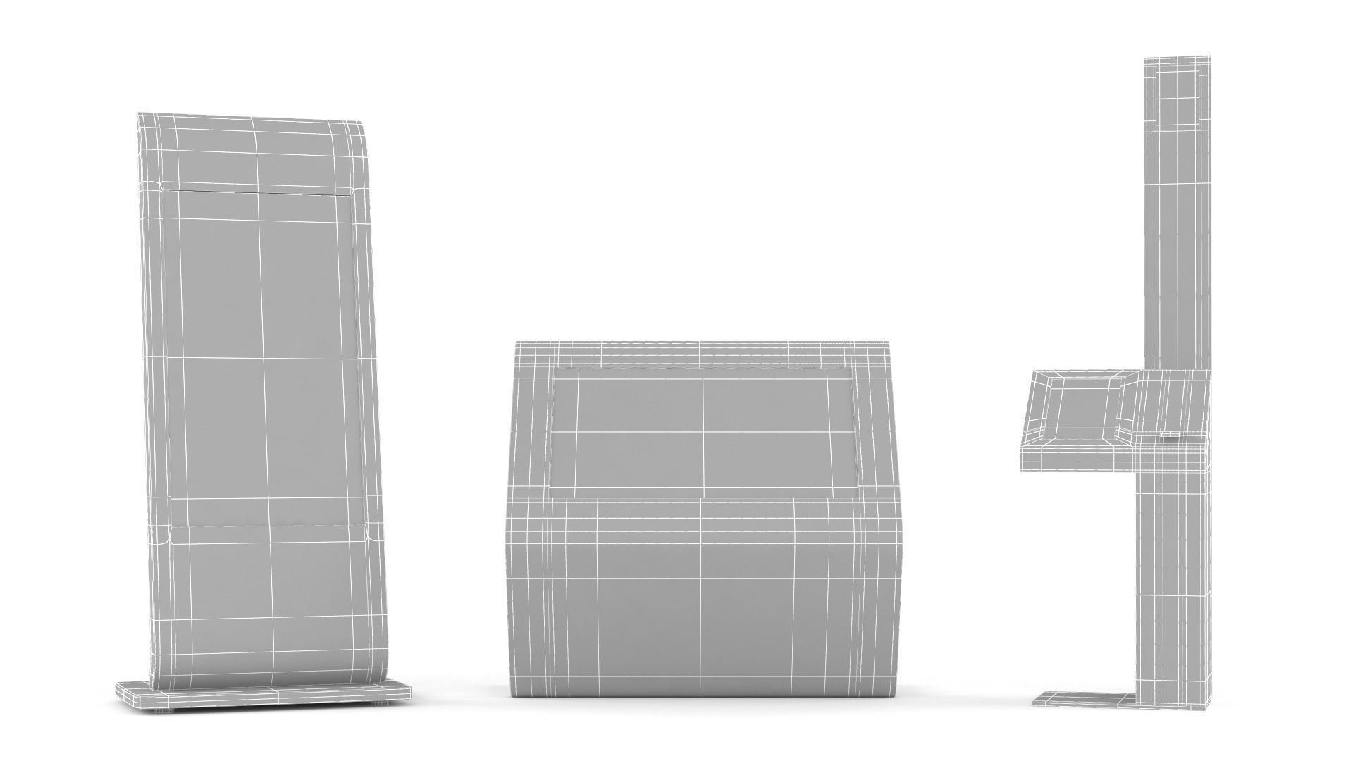 Electronic Kiosk Collection 3D model_14