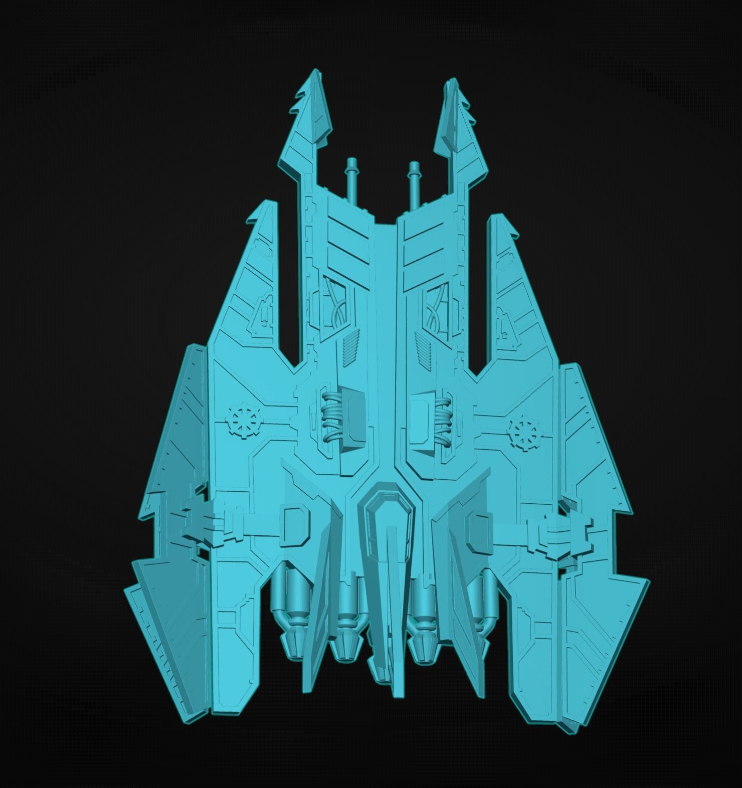 HARBINGER CHAOS BOMBER 3D print model_3