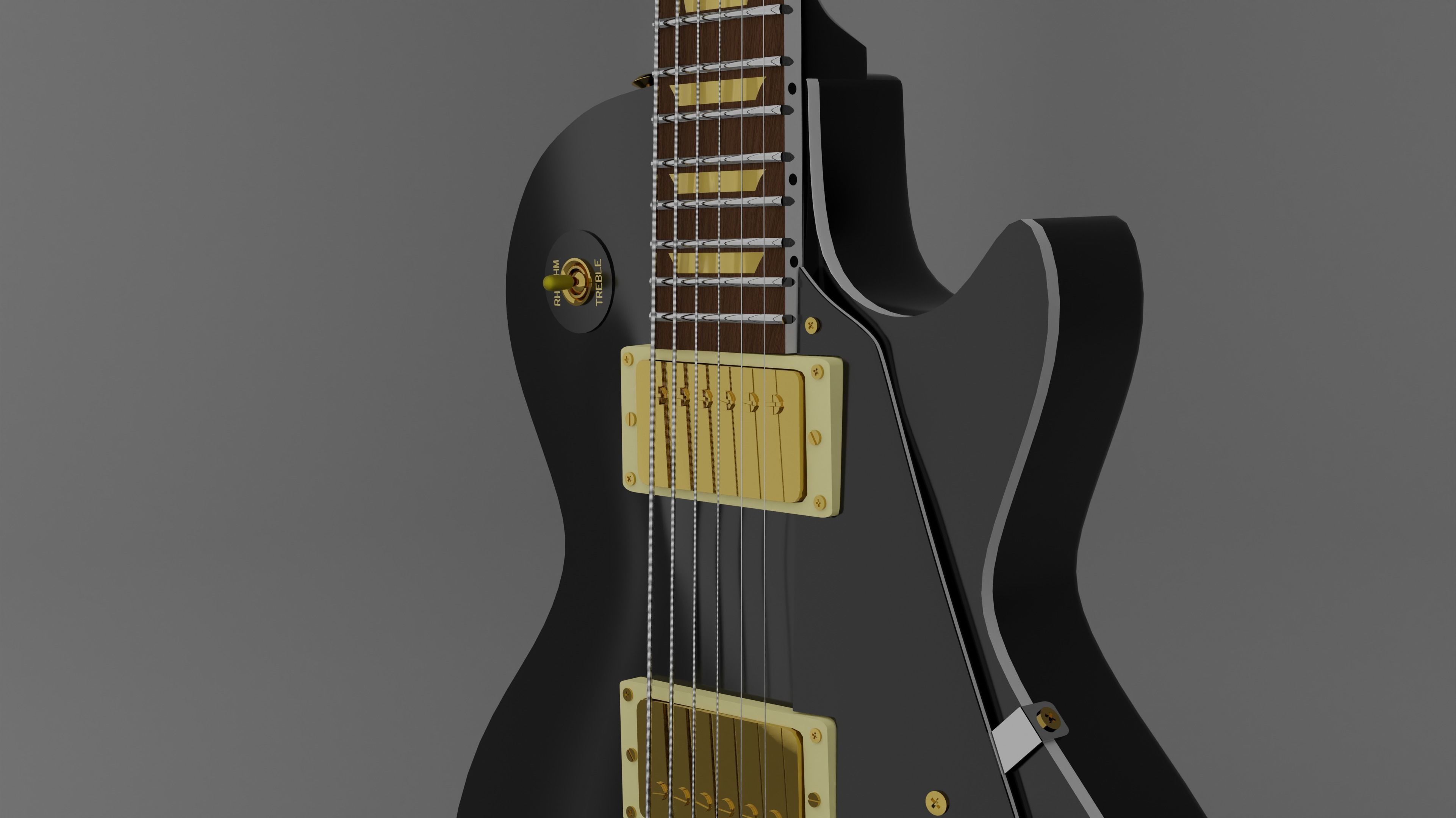 Gibson Les Paul Standard 1960s 3D model_6
