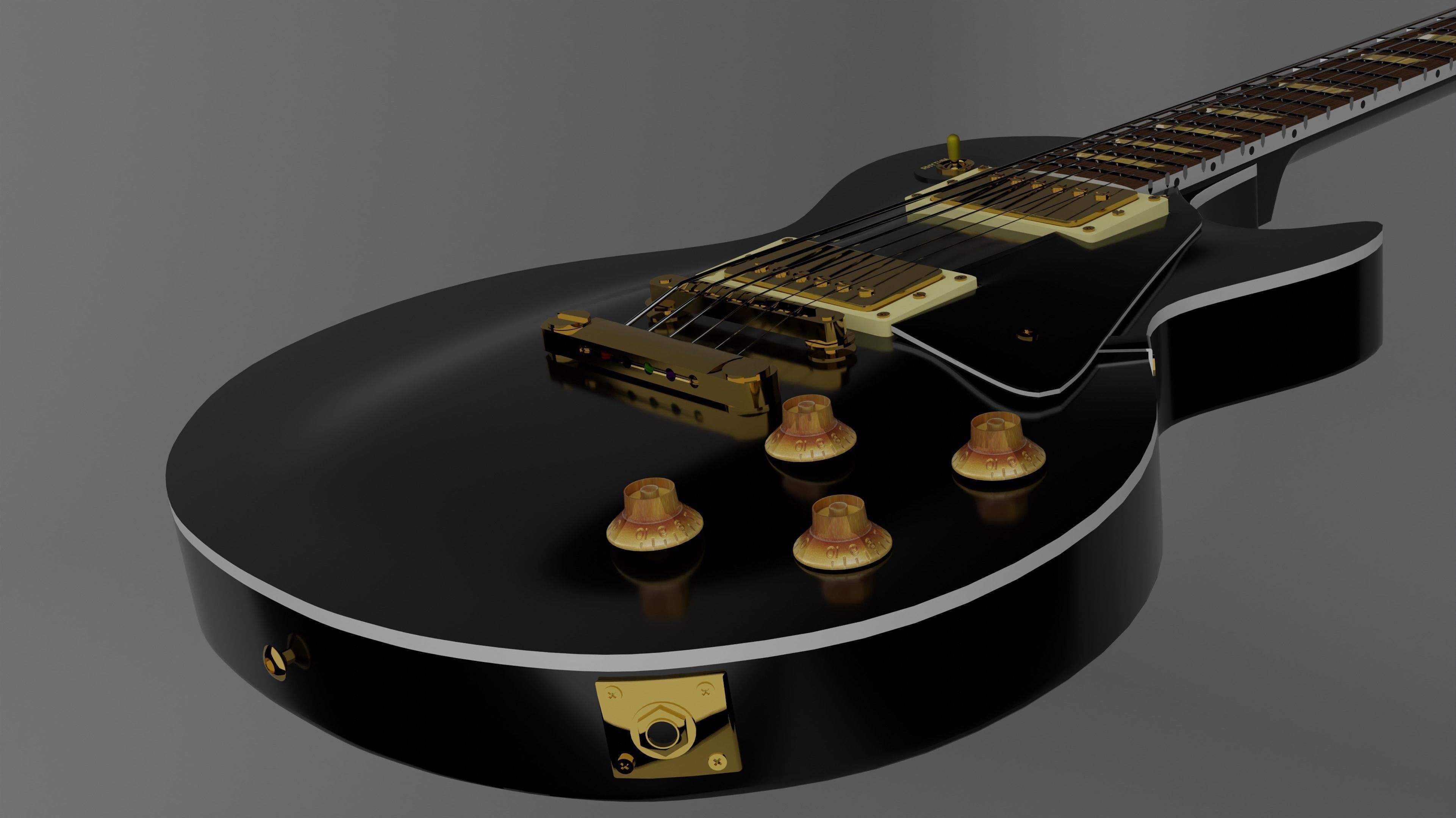 Gibson Les Paul Standard 1960s 3D model_9