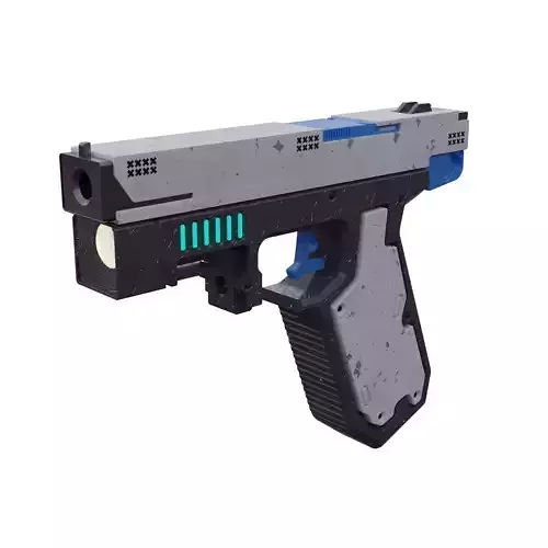 Sci-fi Handgun  HighPoly