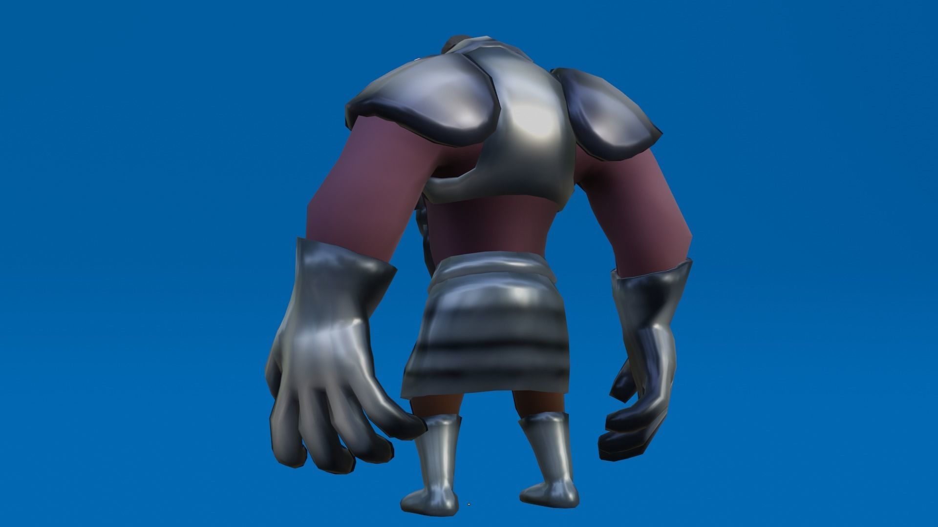 Pig Character Low Poly Low-poly 3D model_11