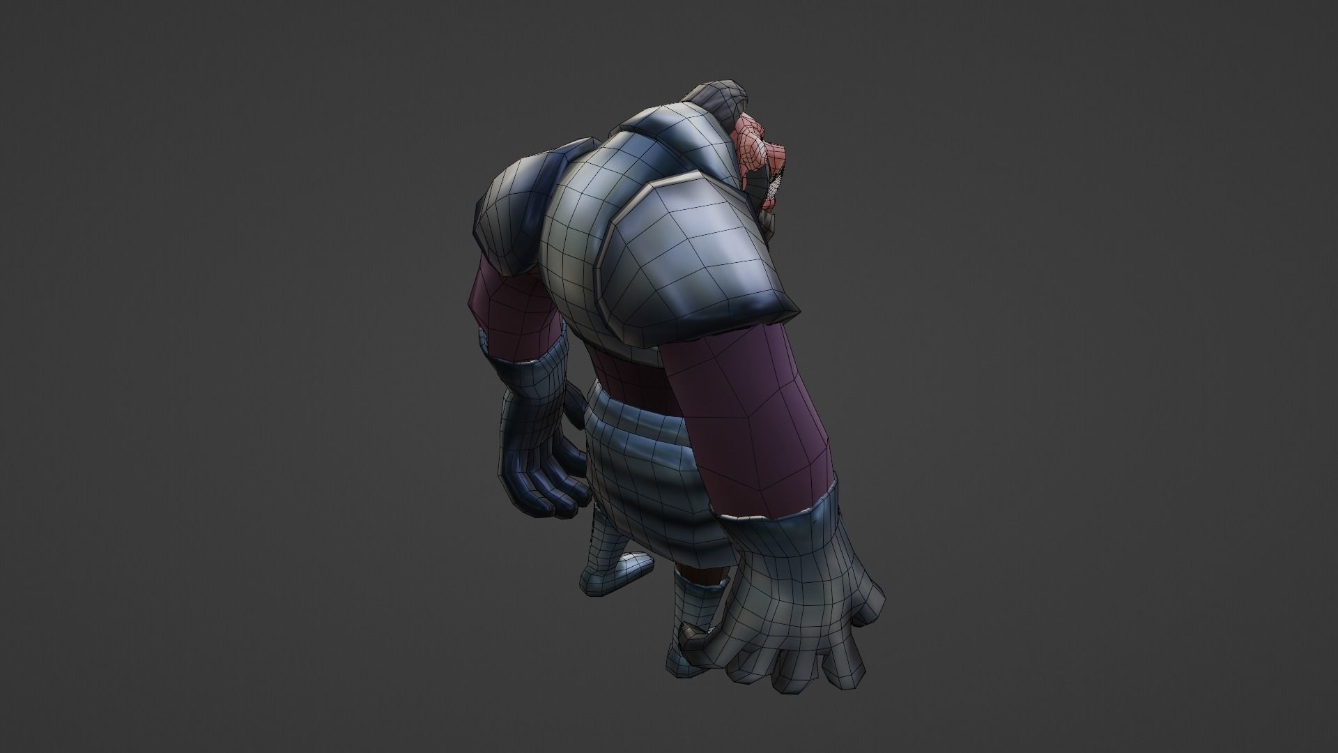 Pig Character Low Poly Low-poly 3D model_26
