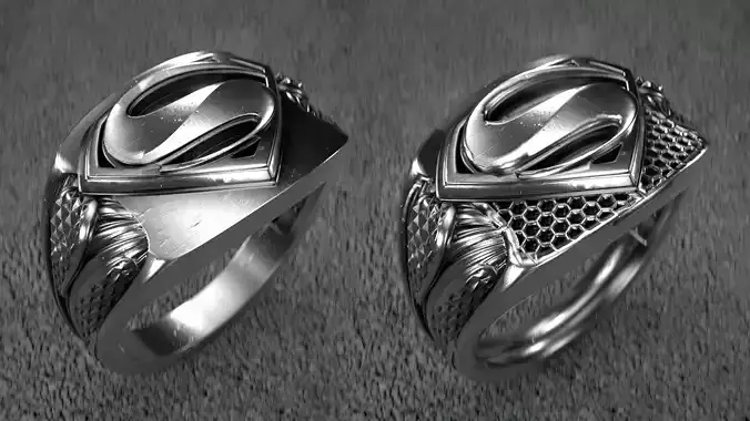 Superman-ring silver superman ring