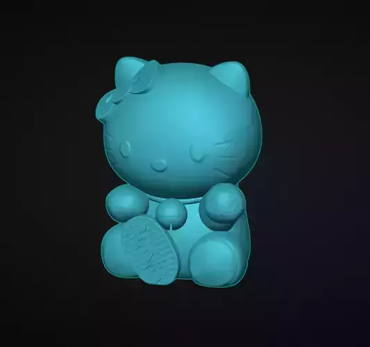 HELLO KITTY MANEKI NEKO LUCKY CHARM 3D print model