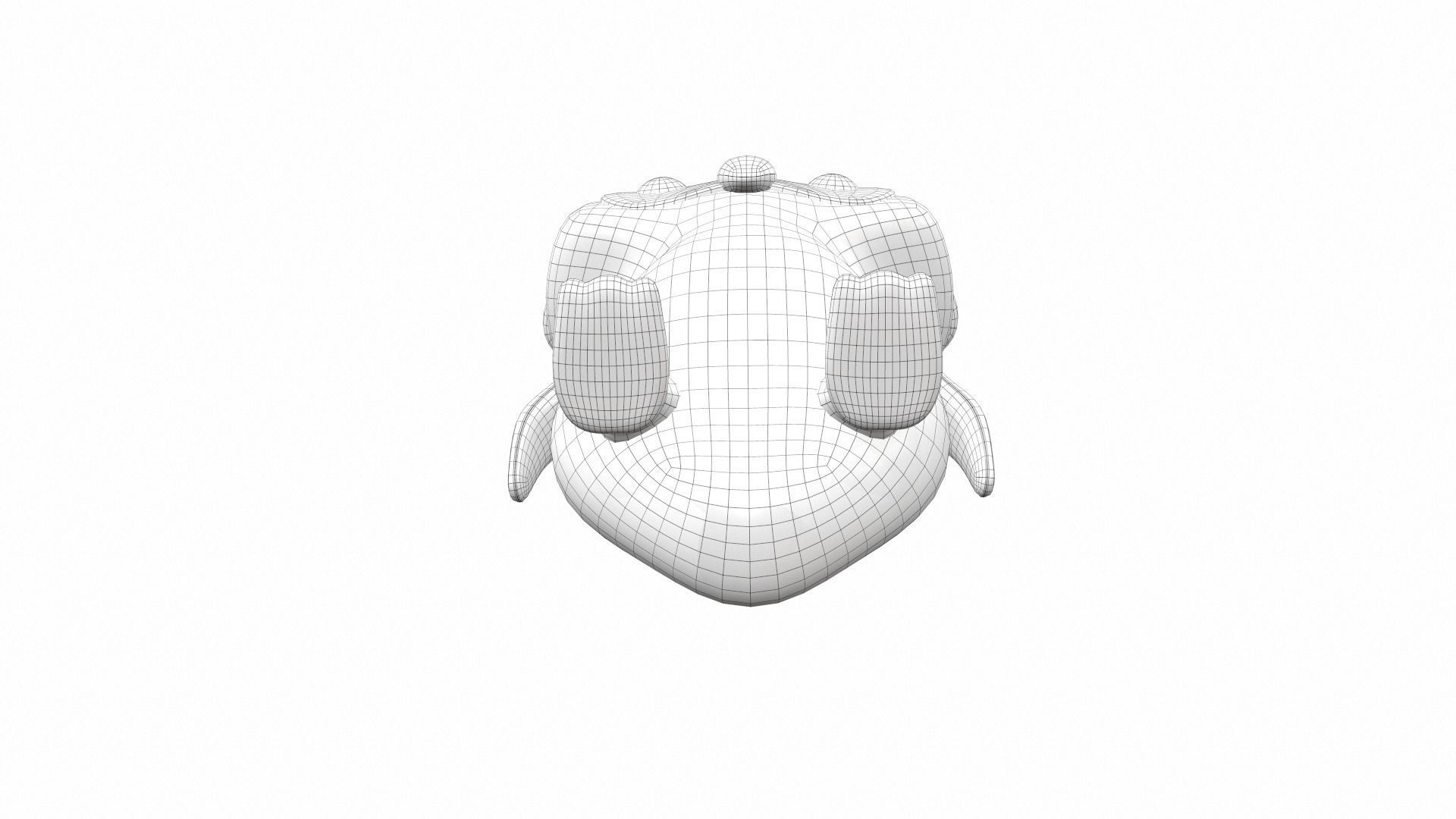 Plush toy owl 3D model_9