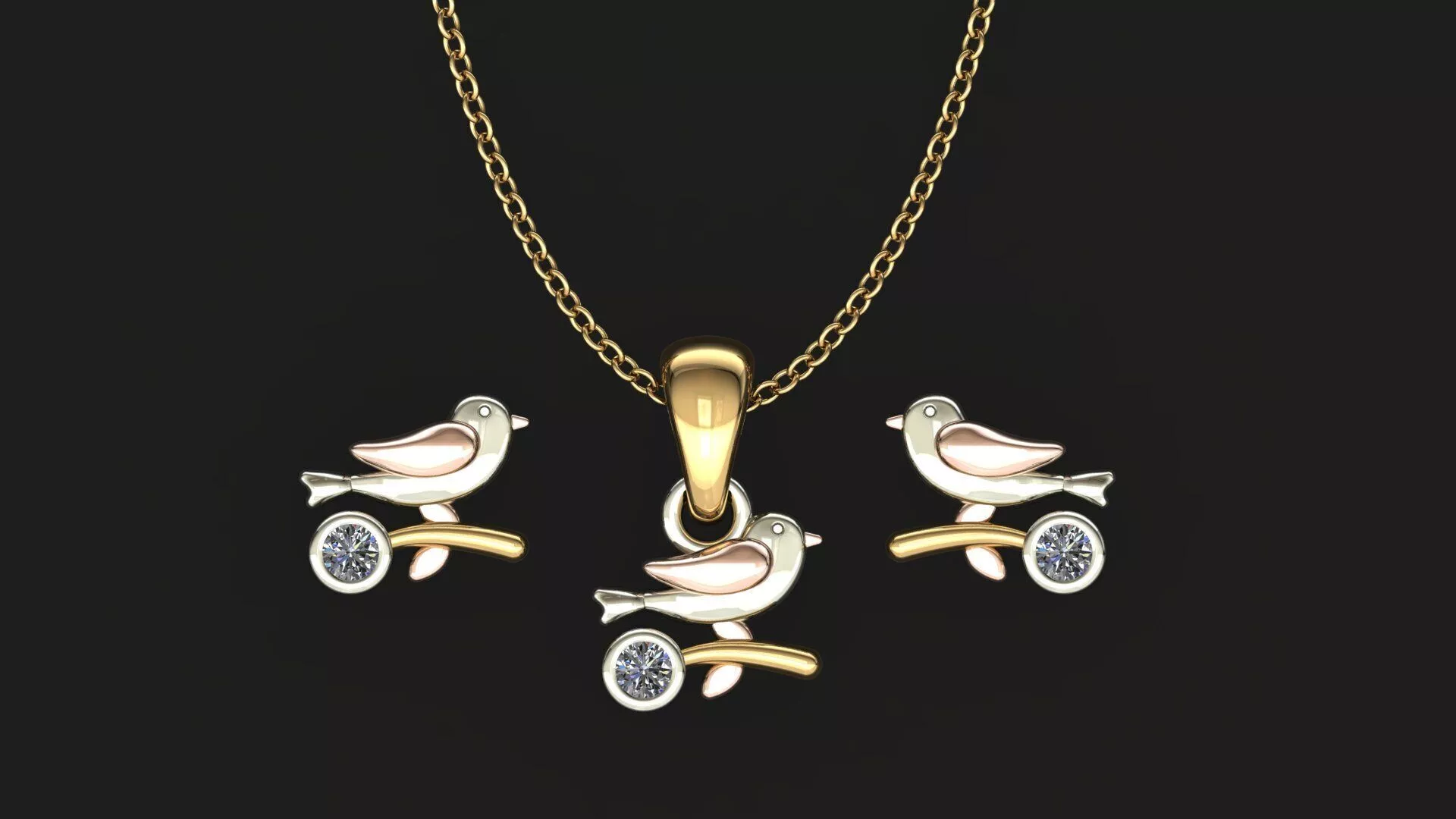 Bird Pendant 3D print model