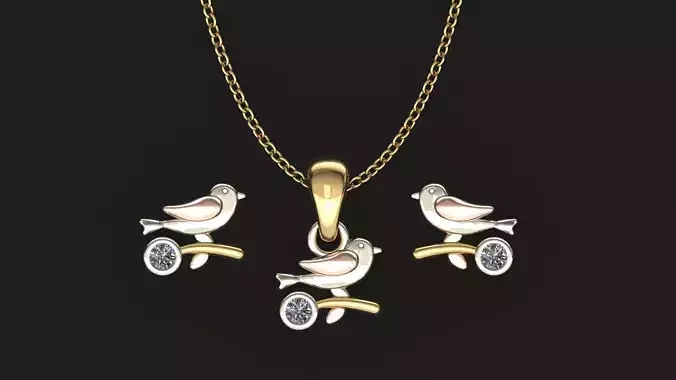 Bird Pendant 3D print model
