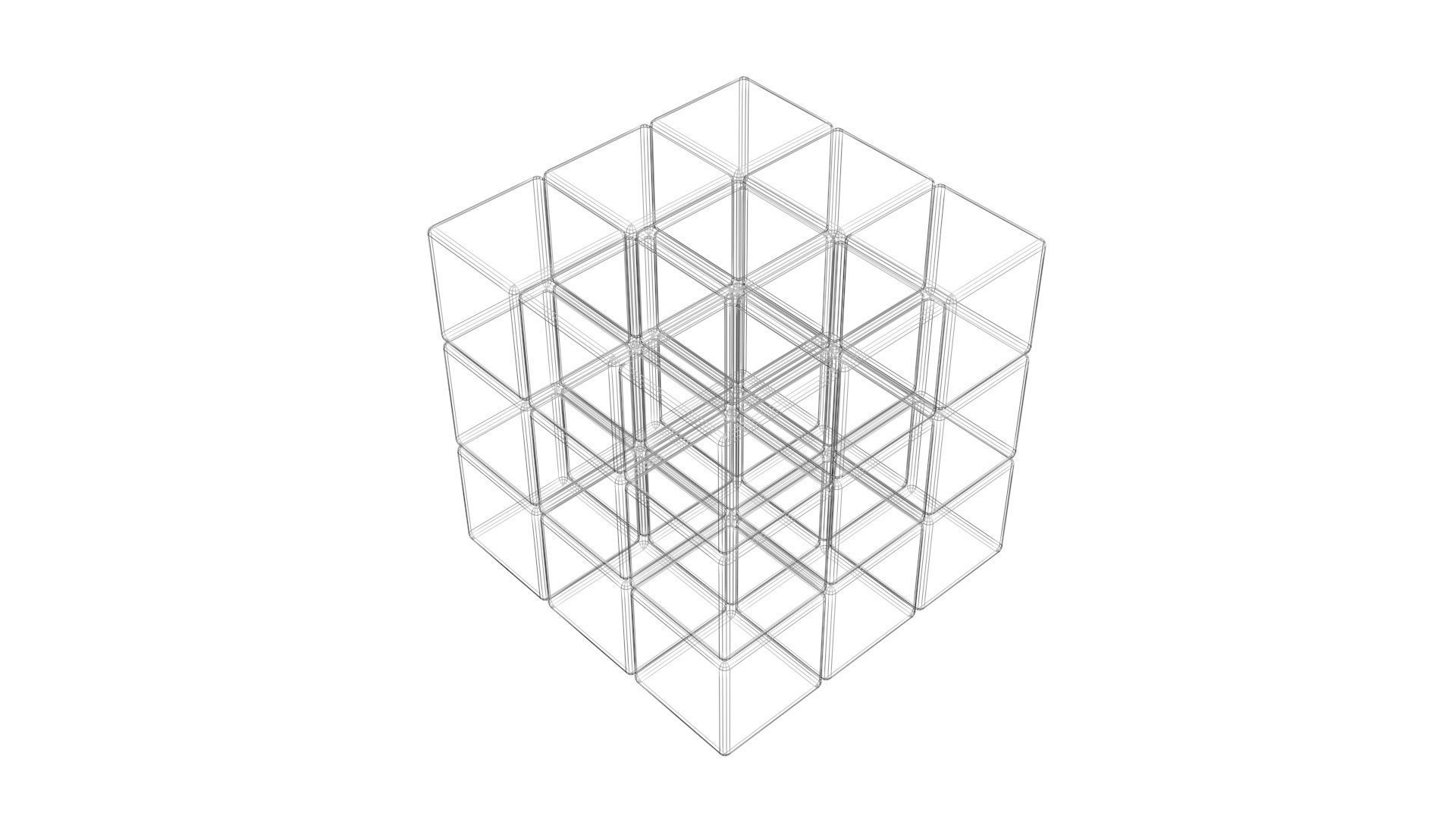 QR Code Rubiks Cube 3D model_9