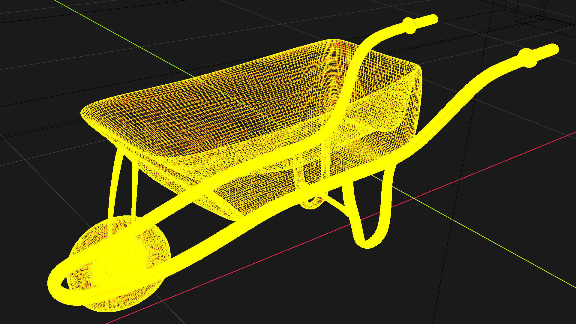 Rusted Wheelbarrow Low-poly 3D model_5