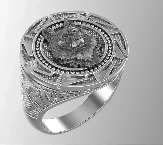 Wolf Ring 3D print model