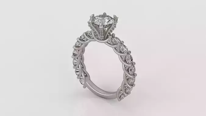 Engagement Ring 3d model C36