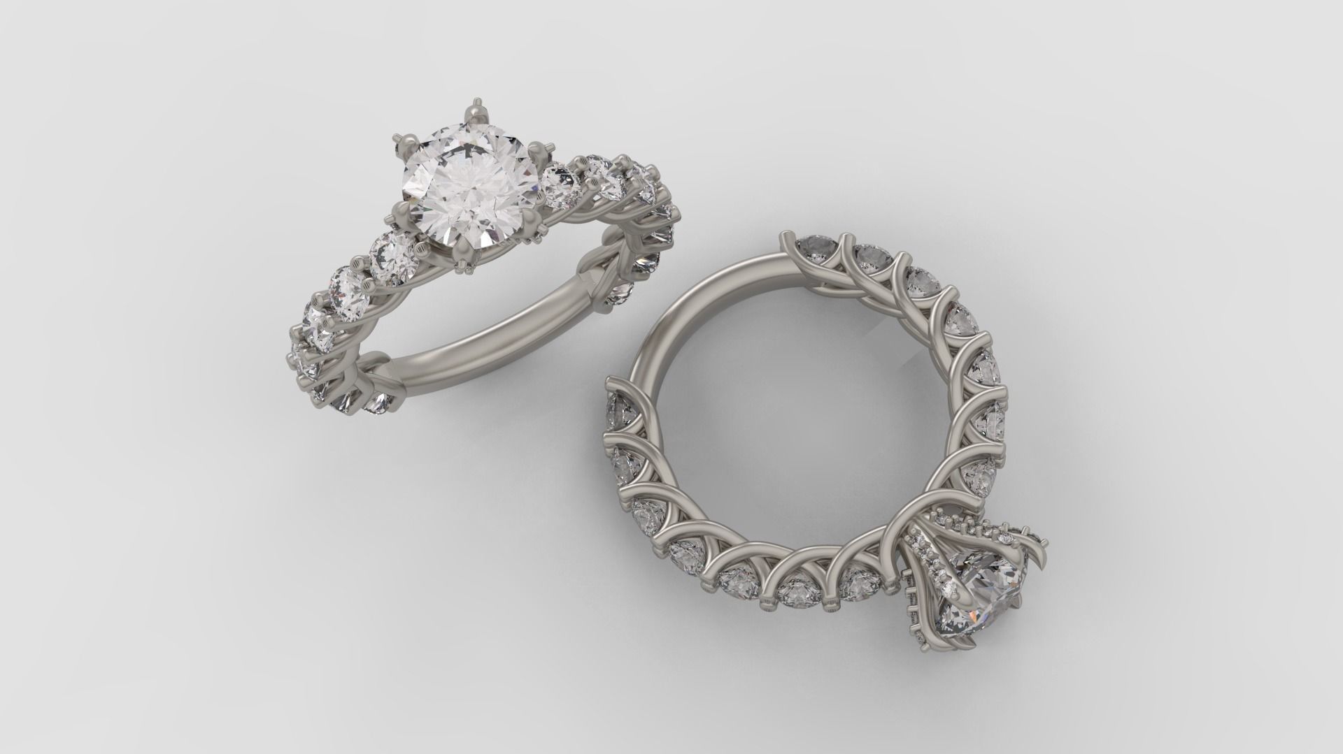 Engagement Ring 3d model C36 3D print model_5