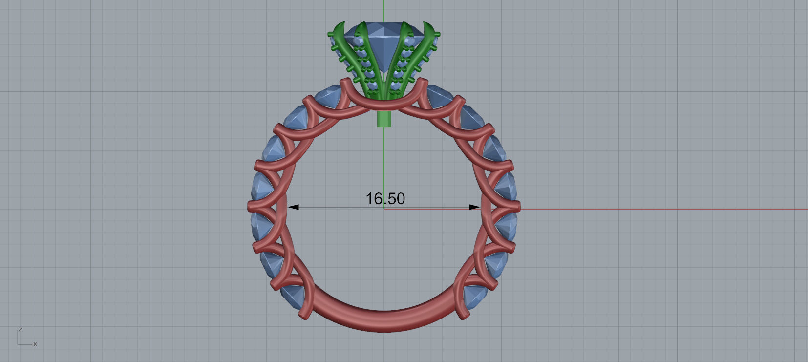 Engagement Ring 3d model C36 3D print model_11