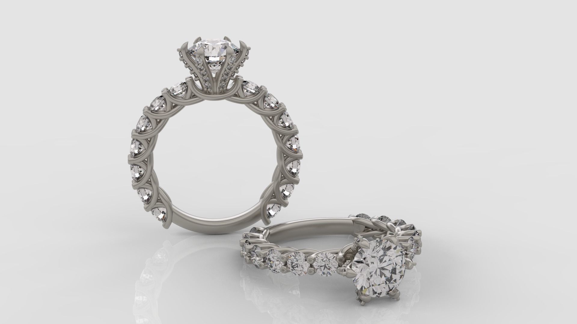 Engagement Ring 3d model C36 3D print model_2