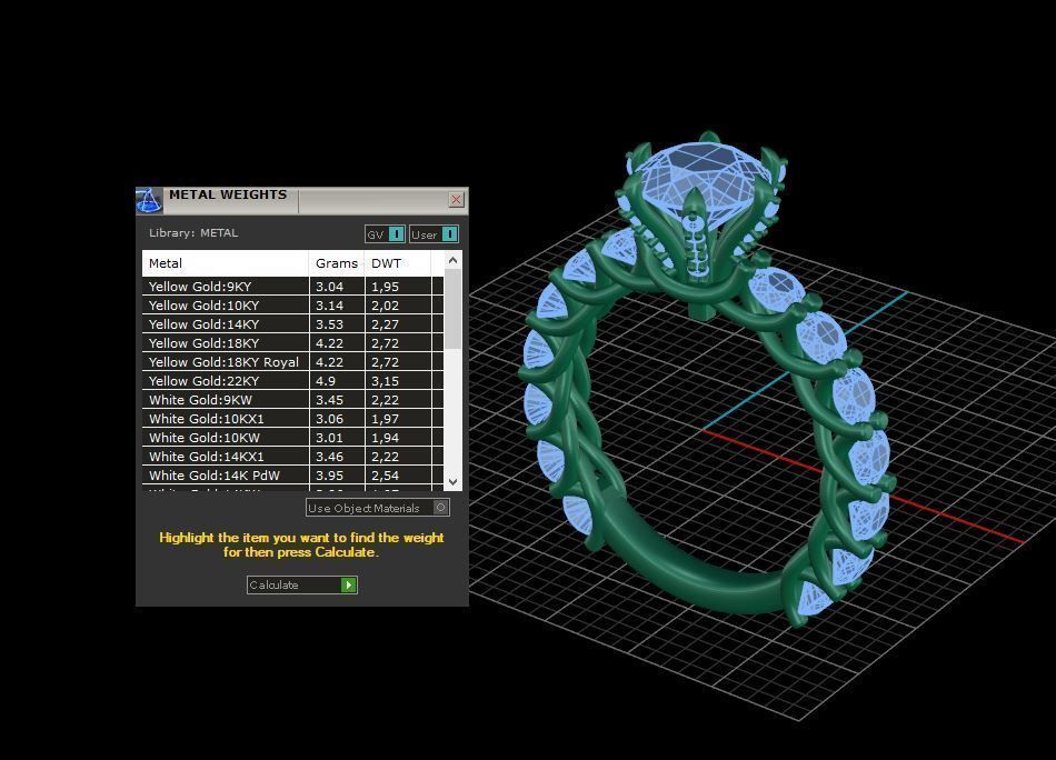 Engagement Ring 3d model C36 3D print model_9