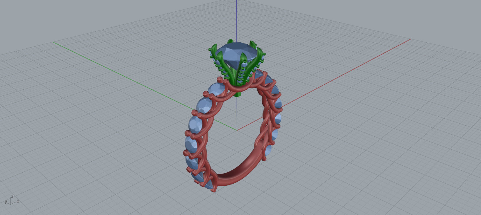 Engagement Ring 3d model C36 3D print model_14