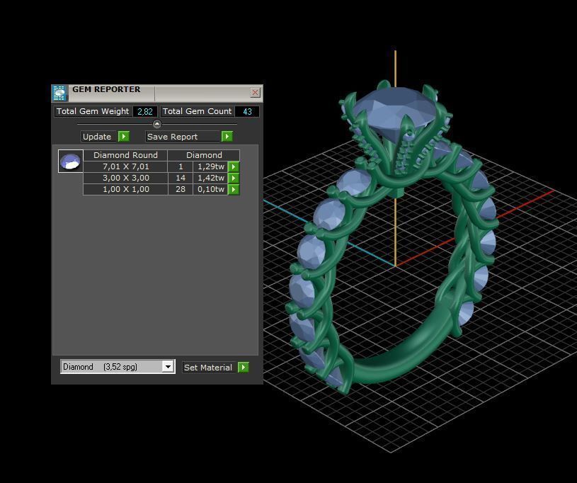 Engagement Ring 3d model C36 3D print model_10