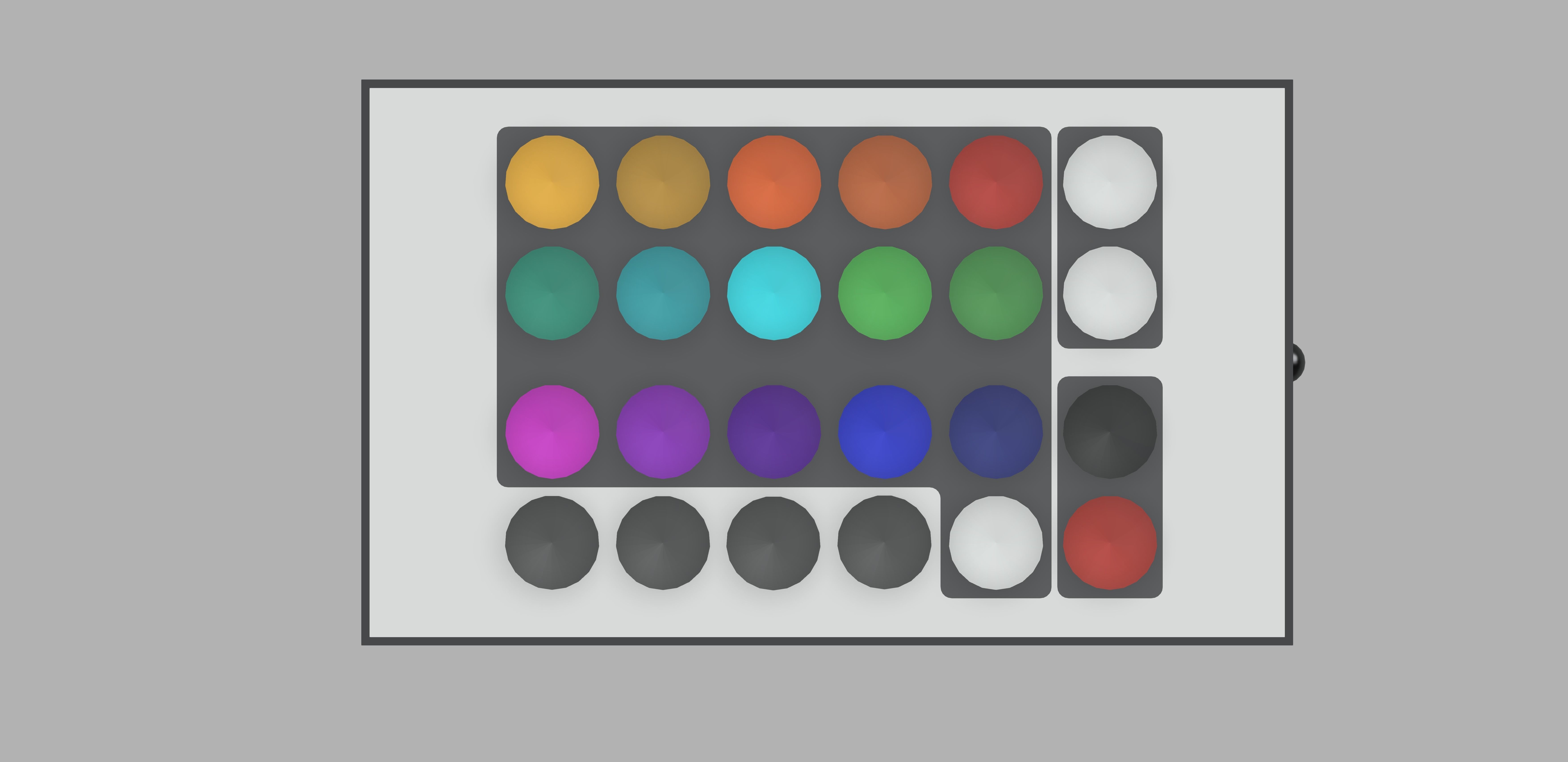 Leds Remote Low-poly 3D model_3