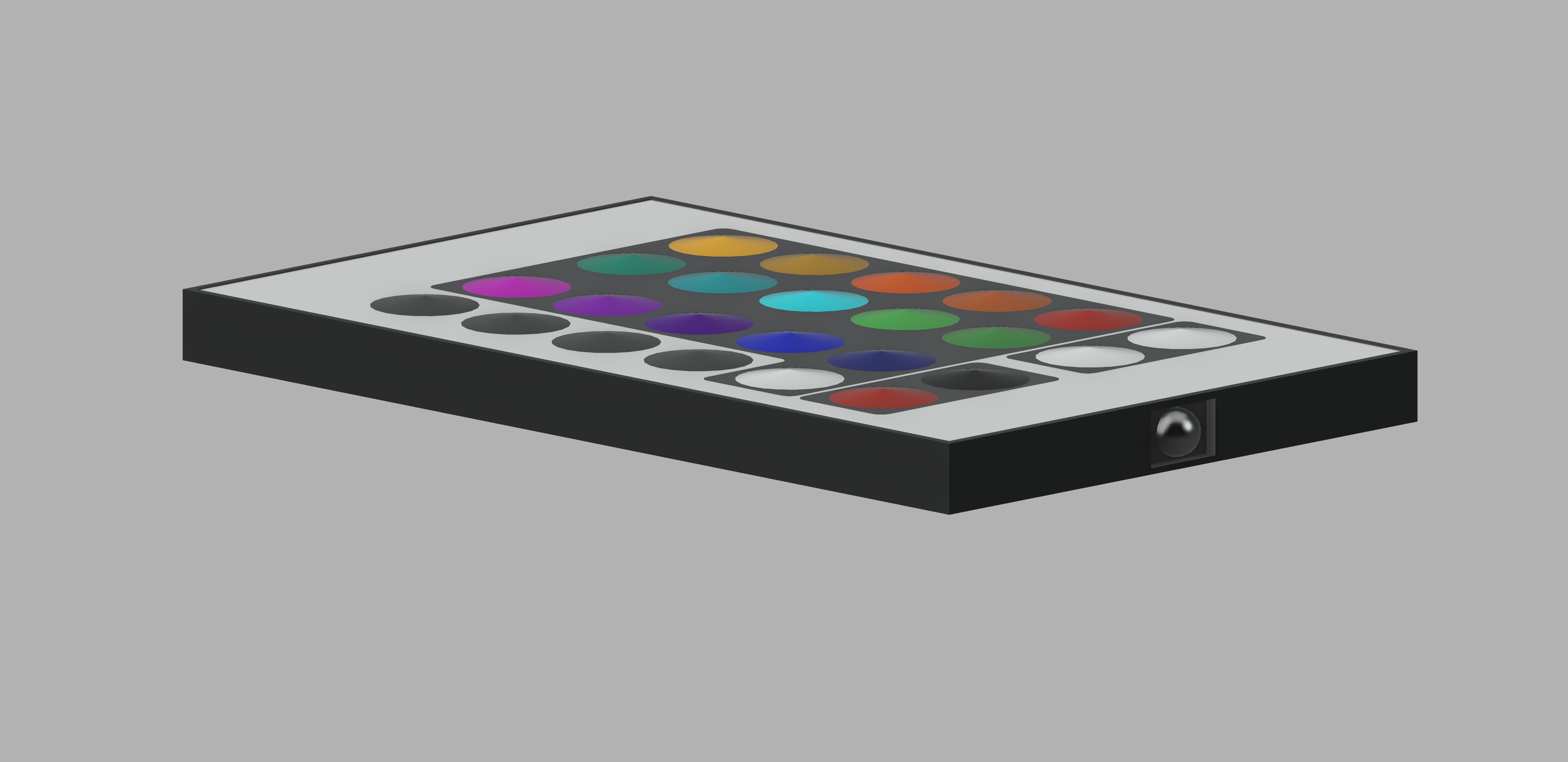 Leds Remote Low-poly 3D model_4