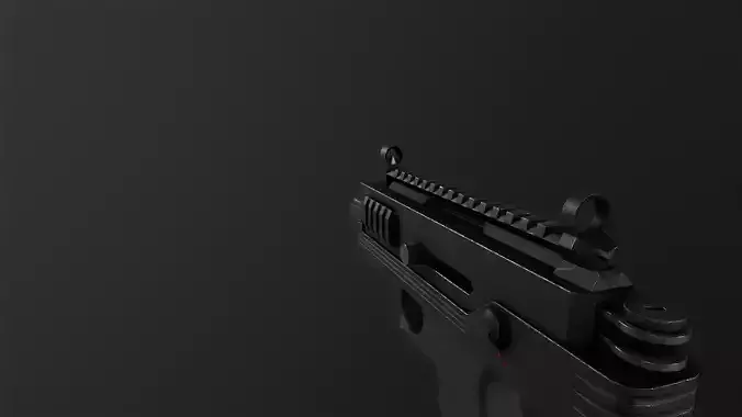 Mini Uzi sub machine gun concept 