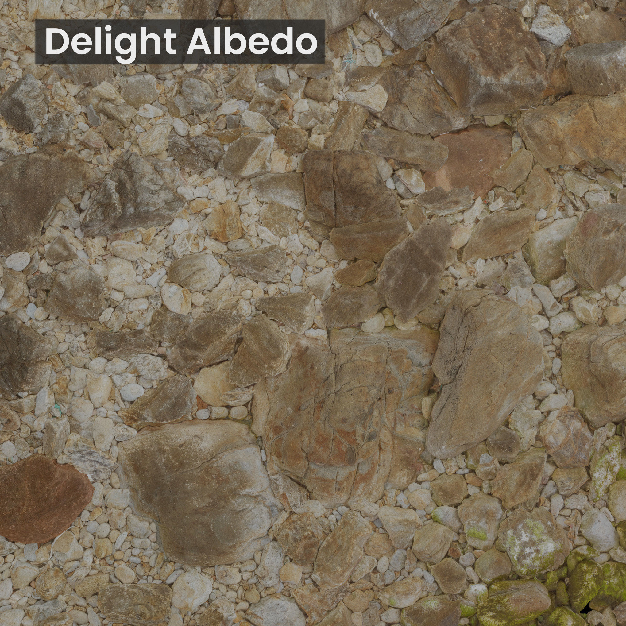 Rock Stone Beach Line PBR Scan Low-poly 3D model_12