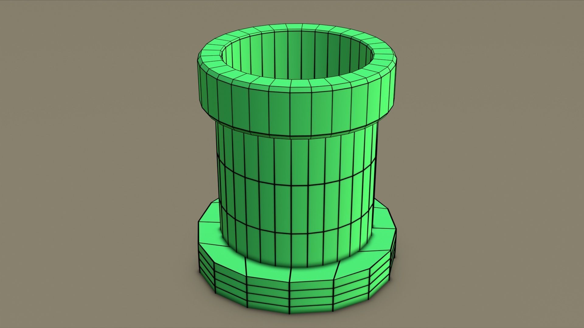 WARP PIPE Low-poly 3D model_7