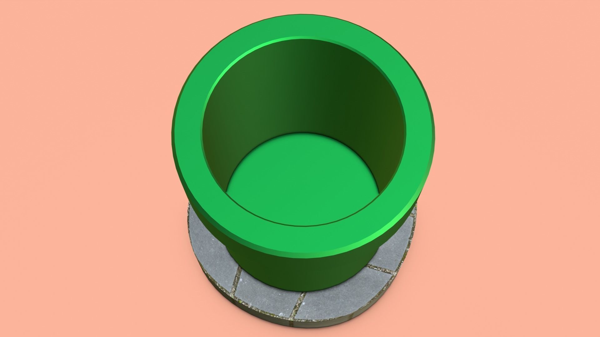 WARP PIPE Low-poly 3D model_5