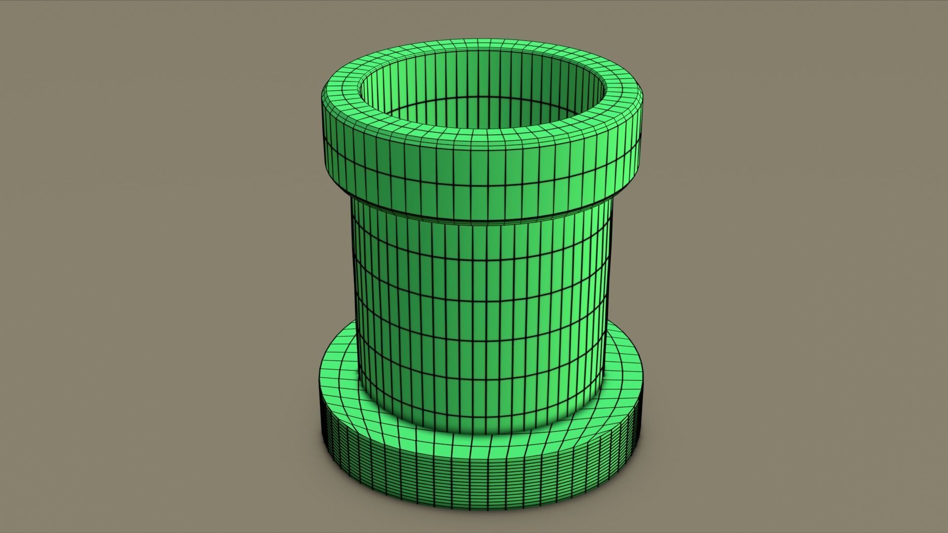WARP PIPE Low-poly 3D model_8