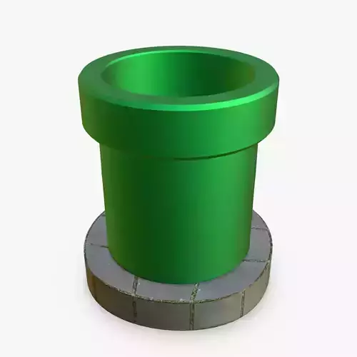 WARP PIPE Low-poly 3D model