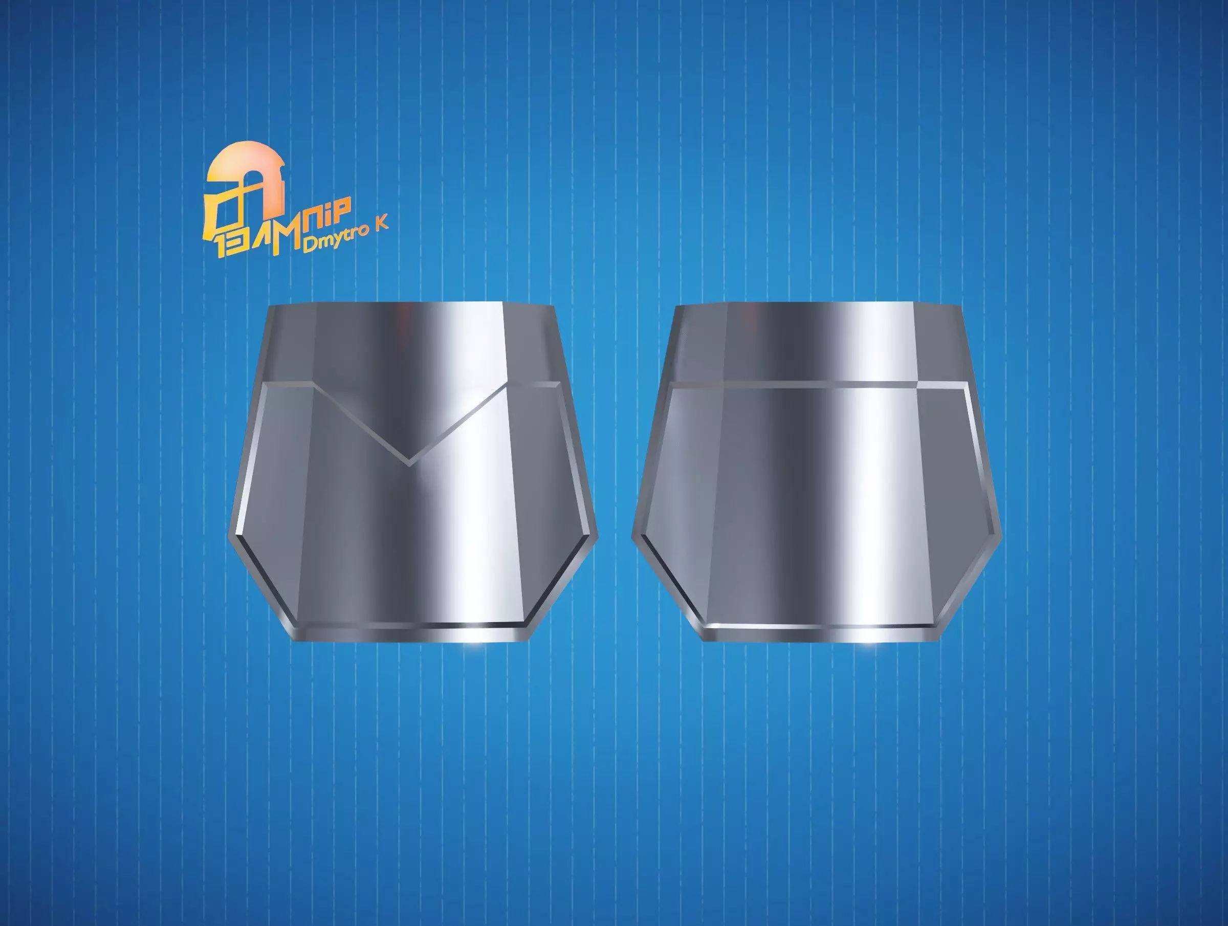 Custom Mandalorian wrist armor 3D print model_0