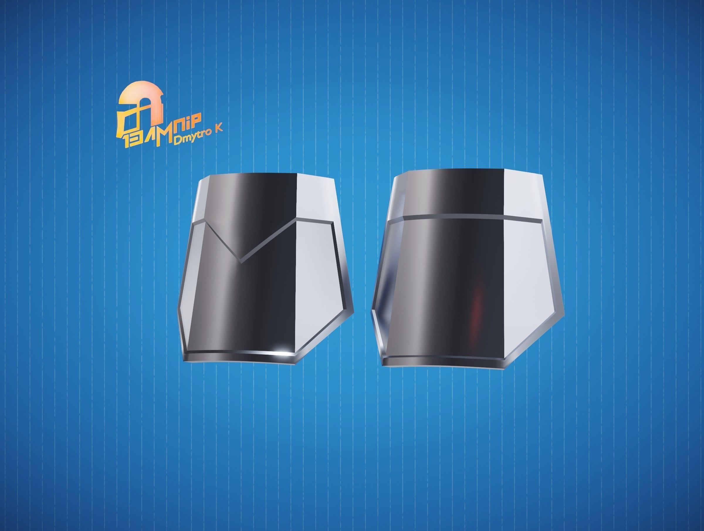 Custom Mandalorian wrist armor 3D print model_12