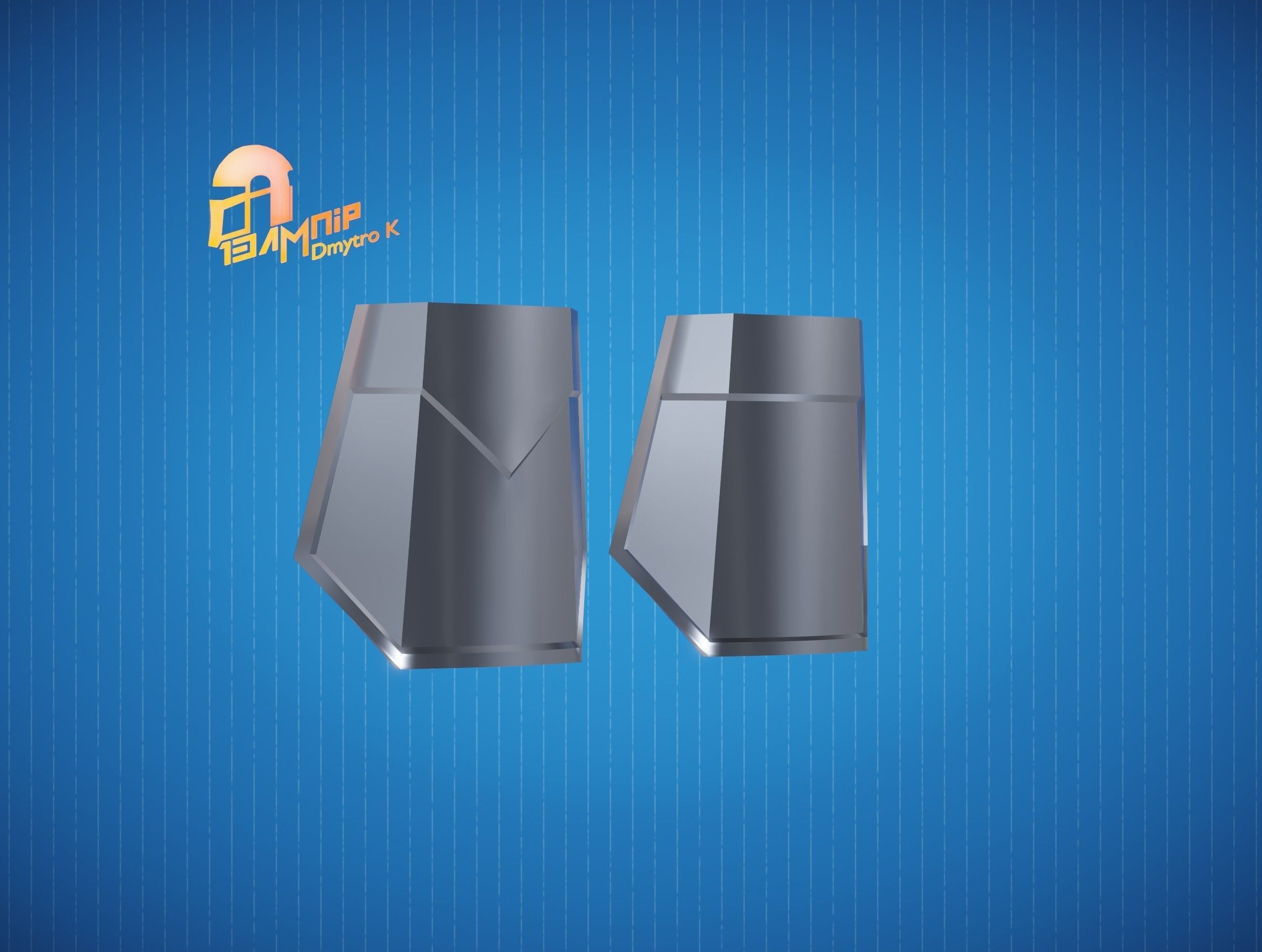 Custom Mandalorian wrist armor 3D print model_7