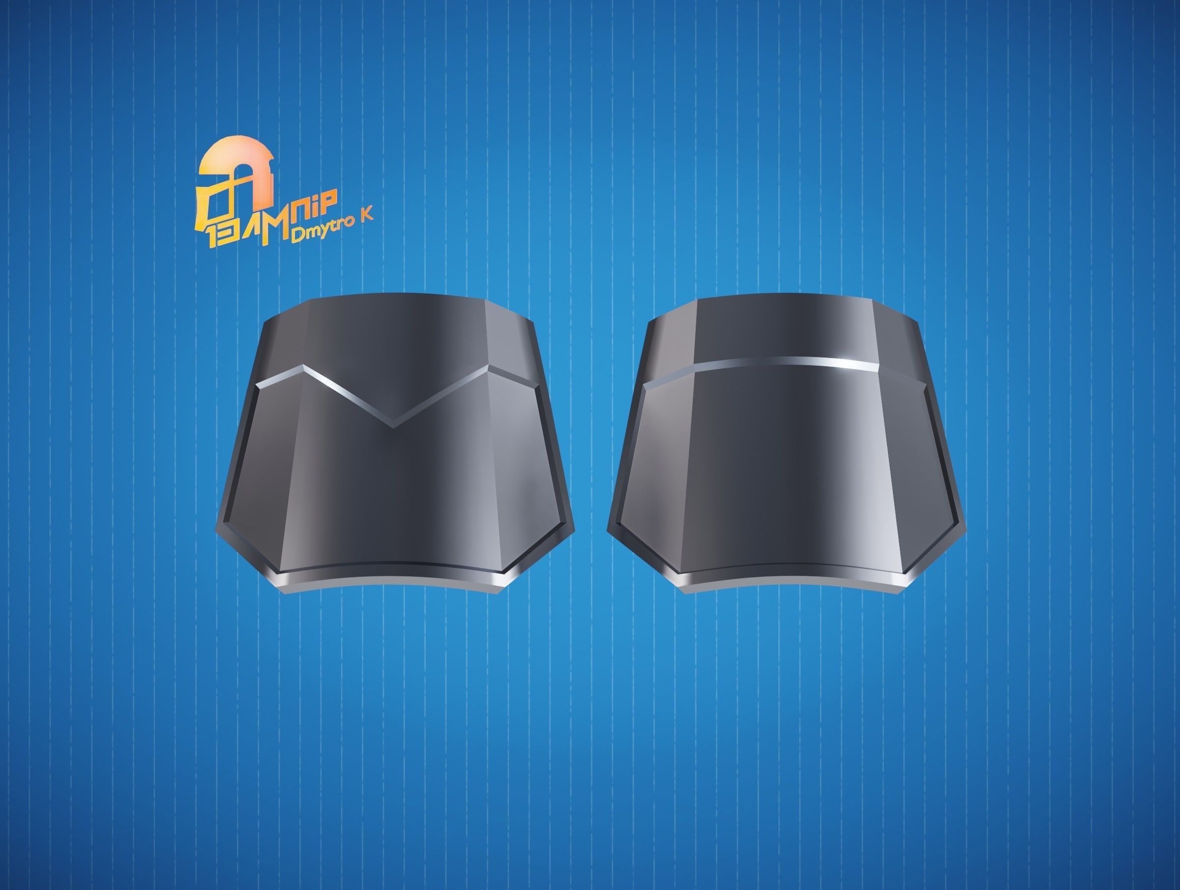 Custom Mandalorian wrist armor 3D print model_9