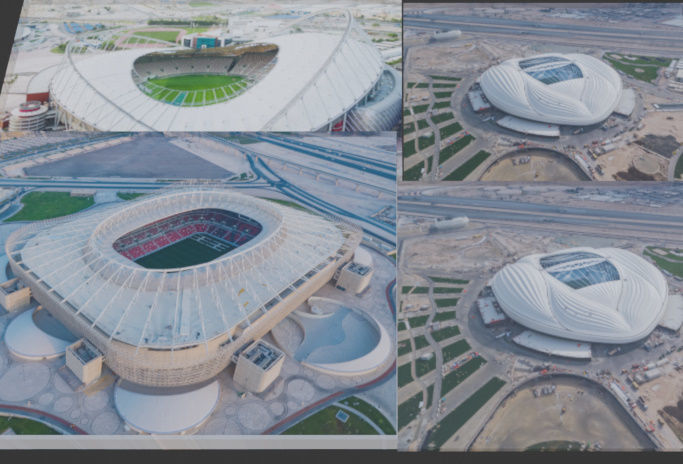 best stadiums in quater fifa world cup 2022 Low-poly 3D model_8