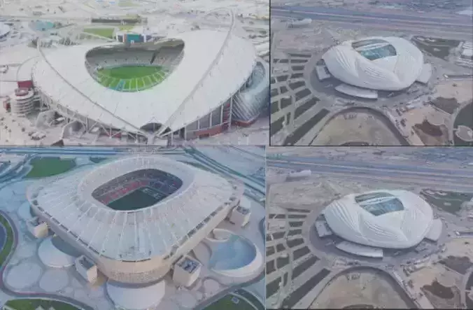 best stadiums in quater fifa world cup 2022 Low-poly 3D model