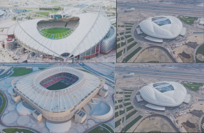 best stadiums in quater fifa world cup 2022 Low-poly 3D model_4