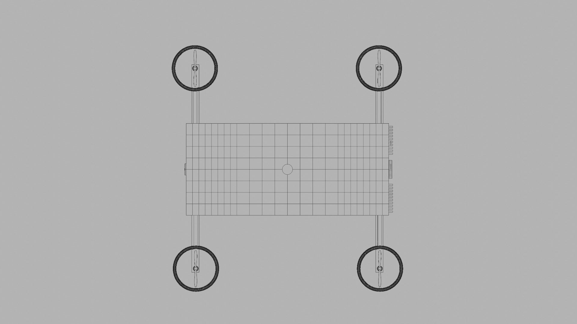 Dynamic Low Poly Sport Drone 3D model_13