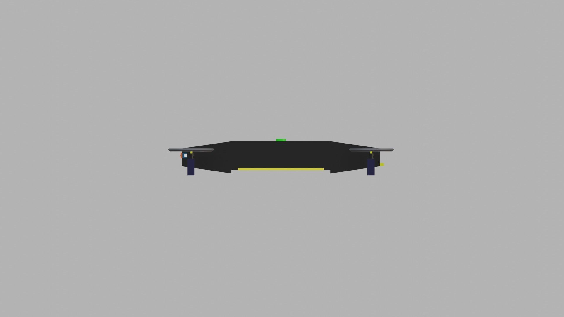 Dynamic Low Poly Sport Drone 3D model_2