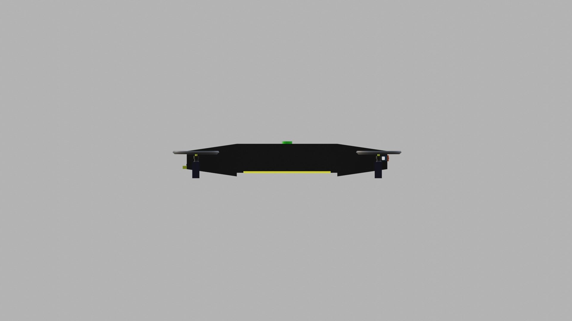 Dynamic Low Poly Sport Drone 3D model_4