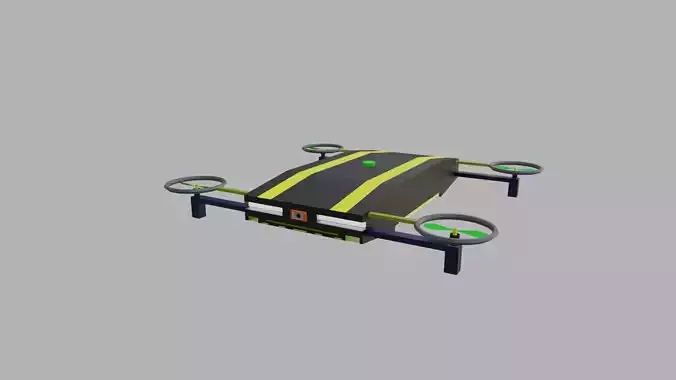 Dynamic Low Poly Sport Drone
