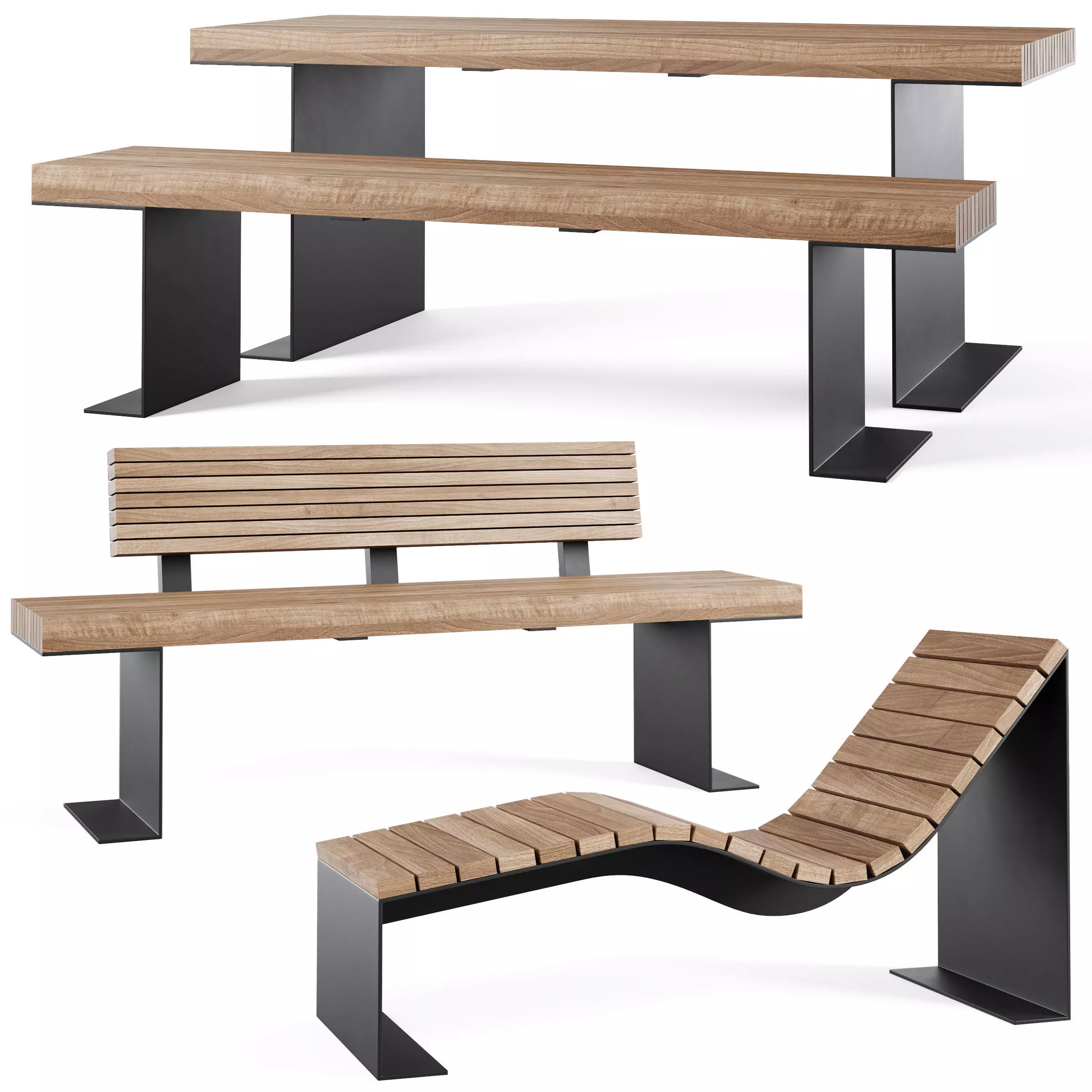 BORG Benches by Furns 3D model