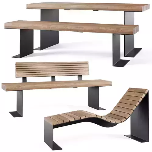 BORG Benches by Furns 3D model