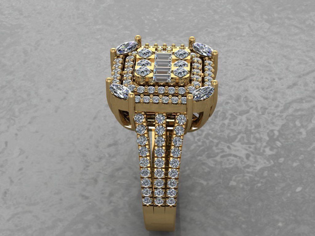 Half-set Jewelry 3D print model_5