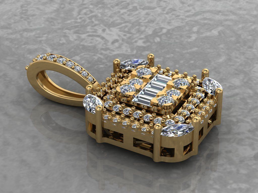 Half-set Jewelry 3D print model_11