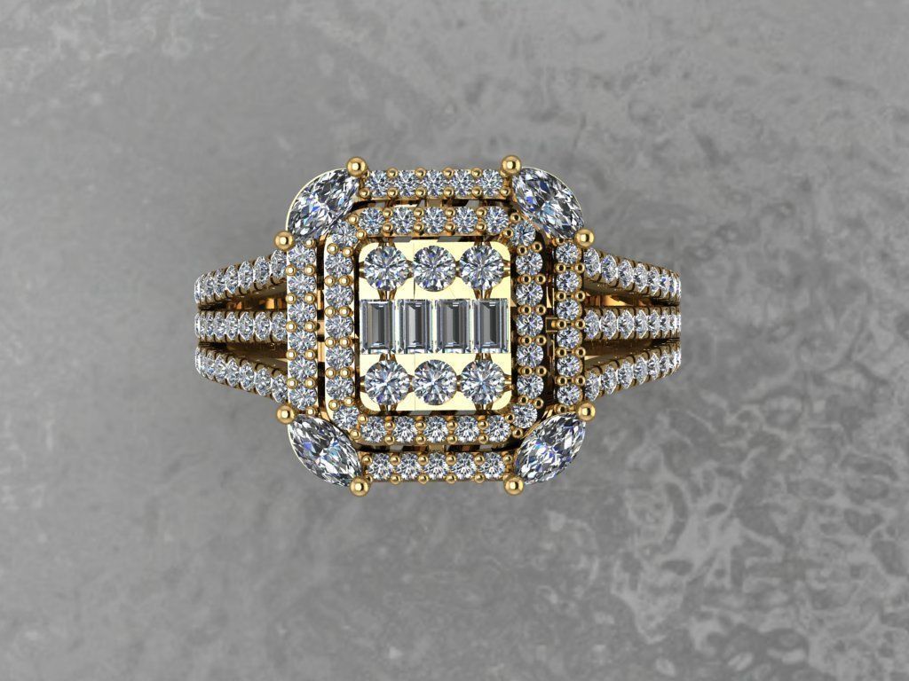 Half-set Jewelry 3D print model_8